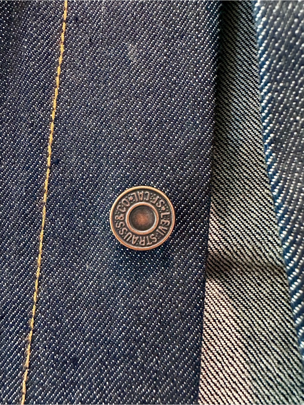 Levi's Dark Blue Denim Trucker Jacket - Picture 4 of 7